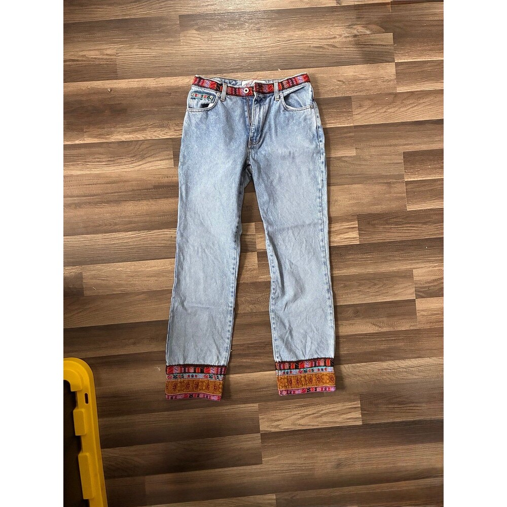 Vintage Express Blend Embroidered Trim Jeans – Women’s Size 5/6 – Boho Festival